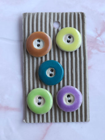 Ceramic Buttons - Candy Colours