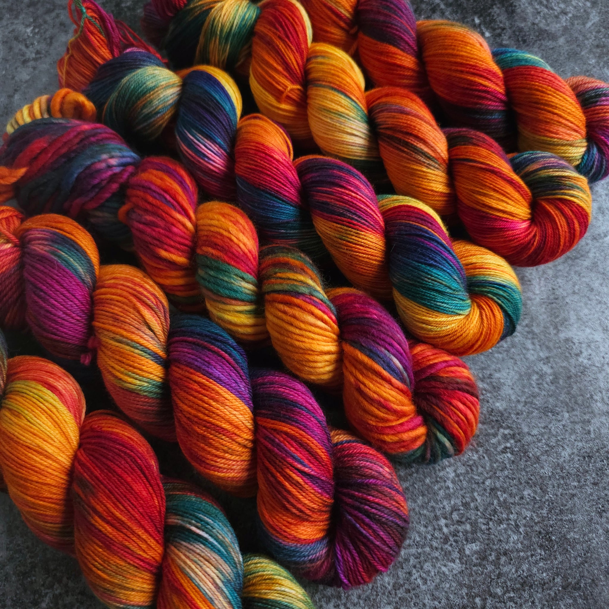 Autumn Embers - Merino & Nylon - 4ply Fingering