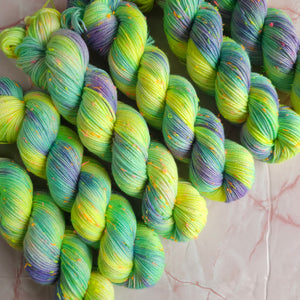 Sour Candies - Merino & Donegal Neon Nep - 2ply Fingering