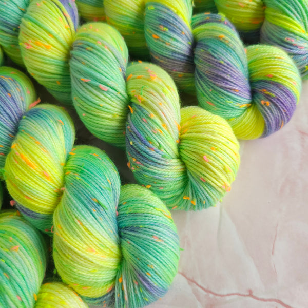 Sour Candies - Merino & Donegal Neon Nep - 2ply Fingering