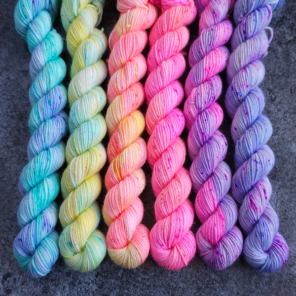 Sugar Rush Mini Set - 6 x 20g - Merino & Nylon - SOCK