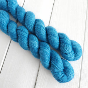 Ocean Blue - Merino & Nylon - 50g 4ply Fingering