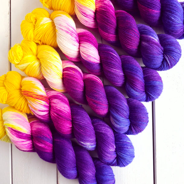 Darkest Iris - Merino & Nylon - 4ply Fingering