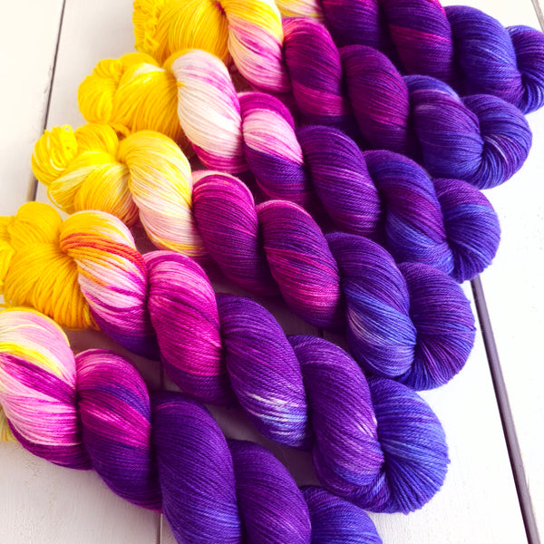 Darkest Iris - Merino & Nylon - 4ply Fingering