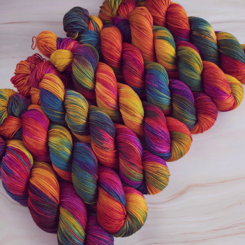 Autumn Embers - Merino & Nylon - 4ply Fingering