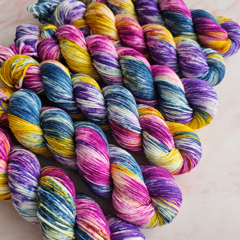 Mystic Mosaic - Merino & Nylon - 4ply Fingering